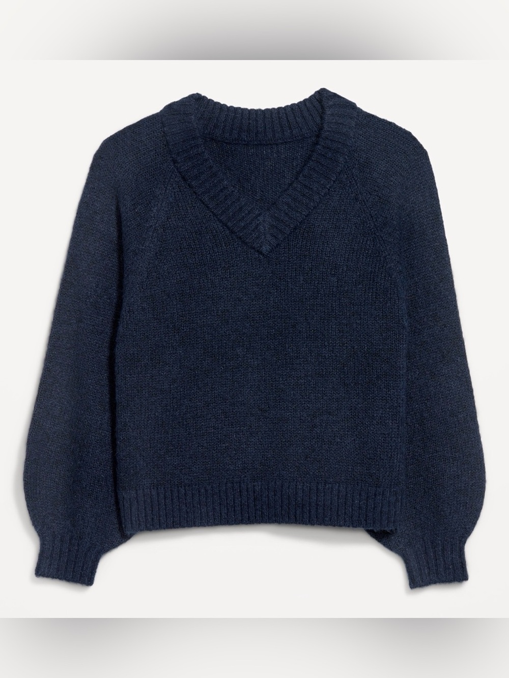 Old Navy Women Cozy Cropped V-Neck Sweater (Size: M)